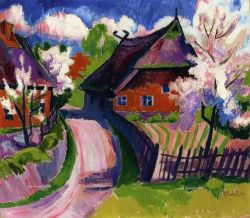 Max Pechstein, Springtime, 1919 reproduction peinte à la main