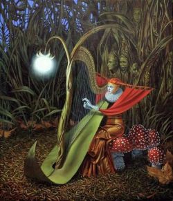 Michael Cheval Forest Spirit reproduction peinte à la main