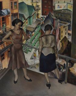 Millard Sheets Angel S Flight 1931 reproduction peinte à la main