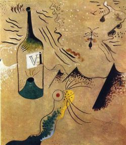 Peinture sur toile de Miro Bottle Of Vine reproduction peinte à la main
