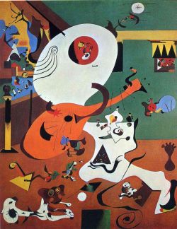 Peinture sur toile de Miro Dutch Interior 1 reproduction peinte à la main