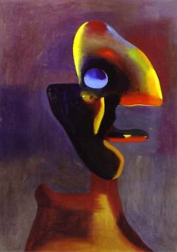 Peinture sur toile de Miro Head Of A Man reproduction peinte à la main