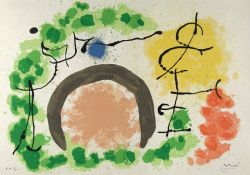 Peinture sur toile de Miro Joan 1967 Le Lezard 1ere Version Plate Xii reproduction peinte à la main