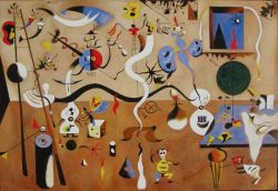 Peinture sur toile de Miro Le Carnaval D Arlequin reproduction peinte à la main