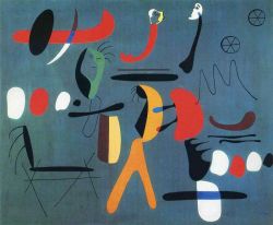 Peinture sur toile de Miro Painting 1933 reproduction peinte à la main