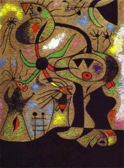 Peinture sur toile de Miro The Escape Ladder reproduction peinte à la main