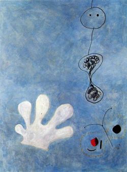 Peinture sur toile de Miro The White Glove reproduction peinte à la main