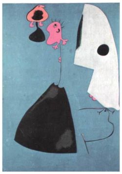 Peinture sur toile de Miro Three Gifts reproduction peinte à la main