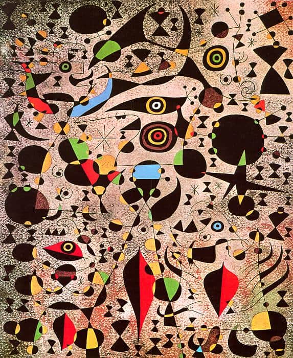 Miro Woman Encircled By The Flight Of A Bird