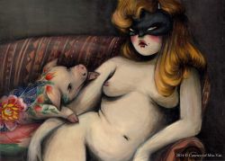Peinture sur toile de Missvan-courtesy-twinles Painting 12 reproduction peinte à la main