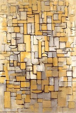 Peinture sur toile de Mondrian, Composition XIV reproduction peinte à la main
