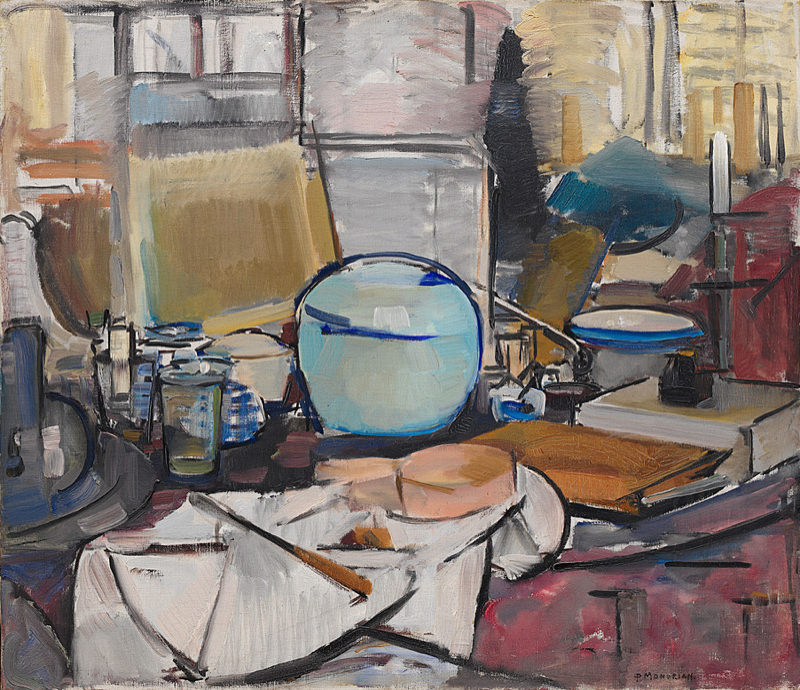 Mondrian, Nature Morte Avec Pot De Gingembre