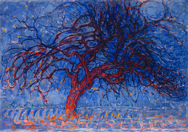 Mondrian, Soirée - Arbre Rouge, Avond