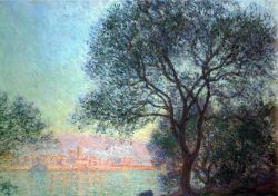 Peinture sur toile de Monet Antibes Vu De La Salis reproduction peinte à la main