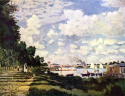 Peinture sur toile de Monet Bassin De La Seine Vers Argenteuil reproduction peinte à la main