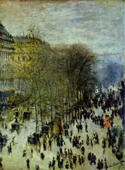 Peinture sur toile de Monet Boulevard Des Capucines reproduction peinte à la main
