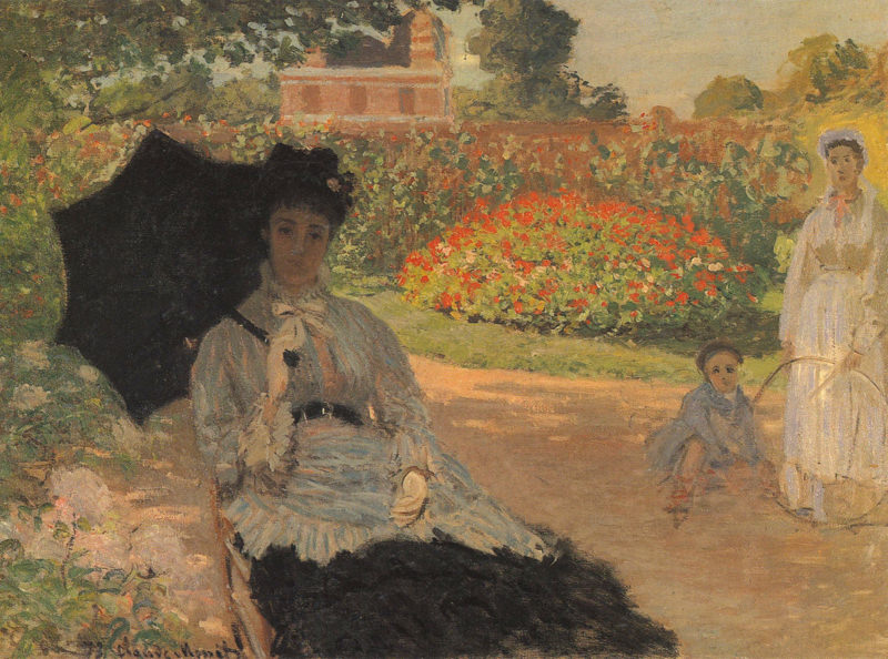 Monet Camille Dans Le Jardin Avec Jean Et Sa Nourrice