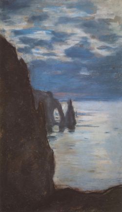 Peinture sur toile de Monet Etretat reproduction peinte à la main