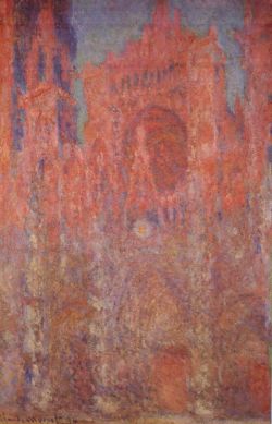 Peinture sur toile de Monet Facade De La Cathedrale De Rouen reproduction peinte à la main