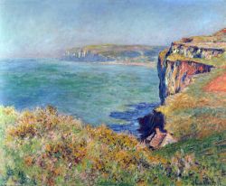 Peinture sur toile de Monet Falaise De Varengeville reproduction peinte à la main