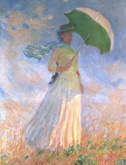 Peinture sur toile de Monet Femme Au Parasol reproduction peinte à la main