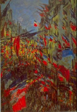 Peinture sur toile de Monet Festivites reproduction peinte à la main