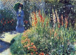 Peinture sur toile de Monet Gladiolas reproduction peinte à la main