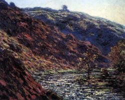 Peinture sur toile de Monet Gorge De La Petite Creuse reproduction peinte à la main