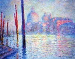 Peinture sur toile de Monet Grand Canal reproduction peinte à la main