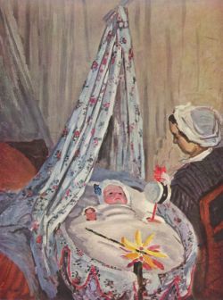 Peinture sur toile de Monet Jean Monet Dans Son Berceau reproduction peinte à la main