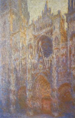 Peinture sur toile de Monet La Cathedrale De Rouen - Facade Ouest reproduction peinte à la main