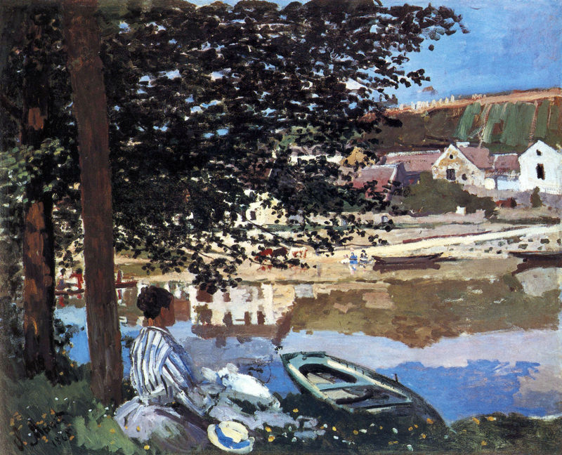 Monet La Riviere Est Sortie De Son Lit