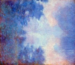 Peinture sur toile de Monet La Seine Au Matin reproduction peinte à la main