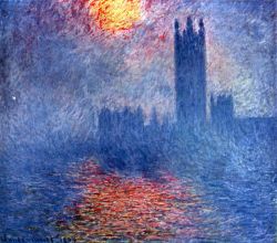 Peinture sur toile de Monet Le Parlement De Londres reproduction peinte à la main