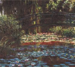 Peinture sur toile de Monet Le Pont Aux Nenuphars 1 reproduction peinte à la main