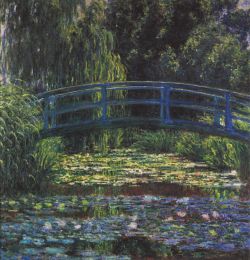 Peinture sur toile de Monet Le Pont Aux Nenuphars 6 reproduction peinte à la main