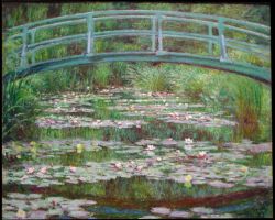 Peinture sur toile de Monet Le Pont Japonais reproduction peinte à la main