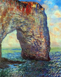 Peinture sur toile de Monet Les Falaises Rocheuse D Etretat 2 reproduction peinte à la main