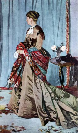Peinture sur toile de Monet Madame Gaudibert reproduction peinte à la main