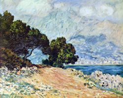 Peinture sur toile de Monet Menton Vu Du Cap Martin reproduction peinte à la main