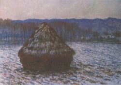Peinture sur toile de Monet Meule De Foin 2 reproduction peinte à la main