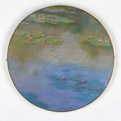 Peinture sur toile de Monet Nympheas Rond reproduction peinte à la main
