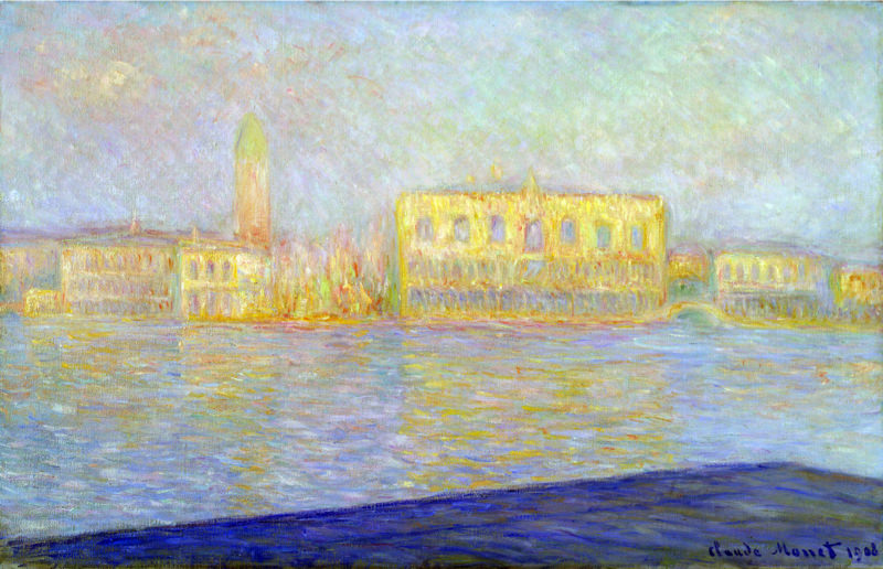 Monet Palais Des Doges Vu Depuis Saint Georges Majeur
