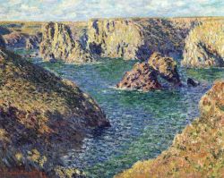 Peinture sur toile de Monet Port Donnant reproduction peinte à la main