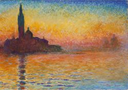 Peinture sur toile de Monet Saint-georges Majeur Au Crepuscule reproduction peinte à la main