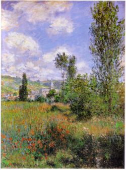 Peinture sur toile de Monet Sentier De L Ile Saint Martin reproduction peinte à la main