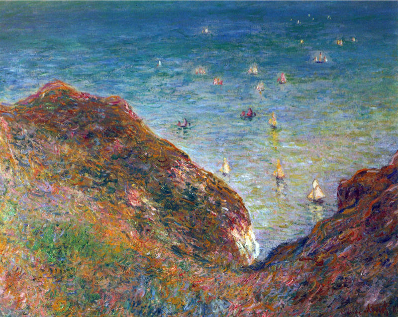 Monet Sur La Colline De Pourville Par Beau Temps