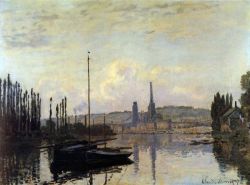 Peinture sur toile de Monet Vue De Rouen reproduction peinte à la main