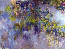Peinture sur toile de Monet Wisteria 1 reproduction peinte à la main