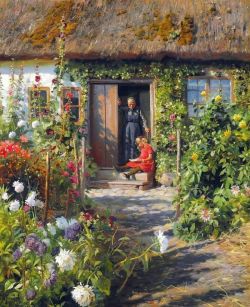 Monsted An Old Farmhouse - 1919 reproduction peinte à la main